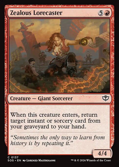 Zealous Lorecaster - (SOS) #137 (Foil)