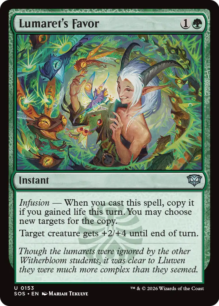Lumaret's Favor - (SOS) #153 (Foil)
