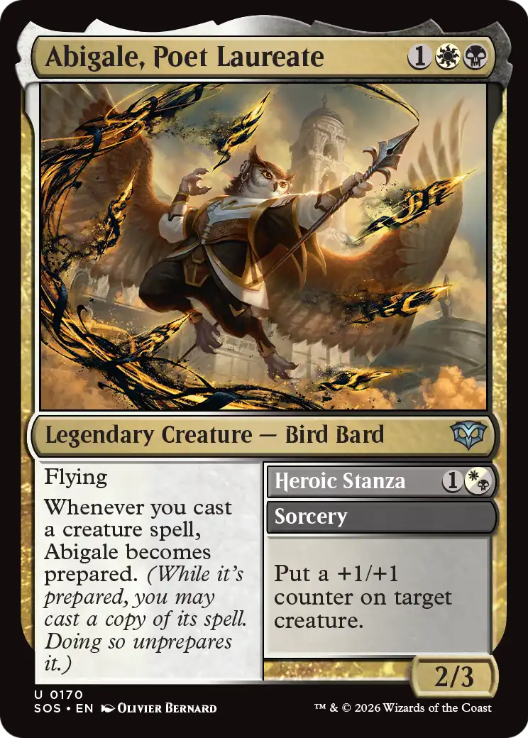 Abigale, Poet Laureate // Heroic Stanza - (SOS) #170 (Foil)