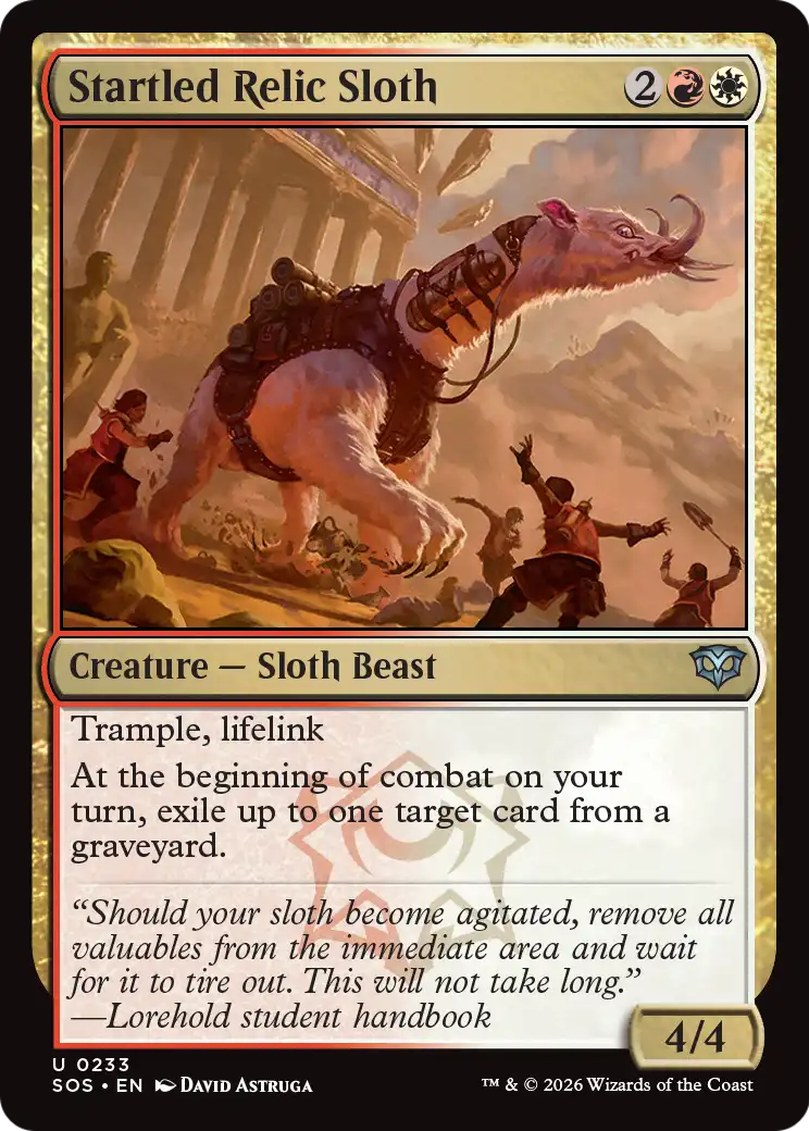 Startled Relic Sloth - (SOS) #233