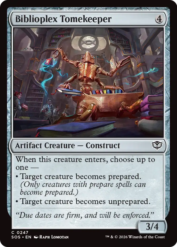 Biblioplex Tomekeeper - (SOS) #247 (Foil)