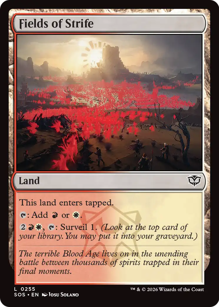 Fields of Strife - (SOS) #255 (Foil)