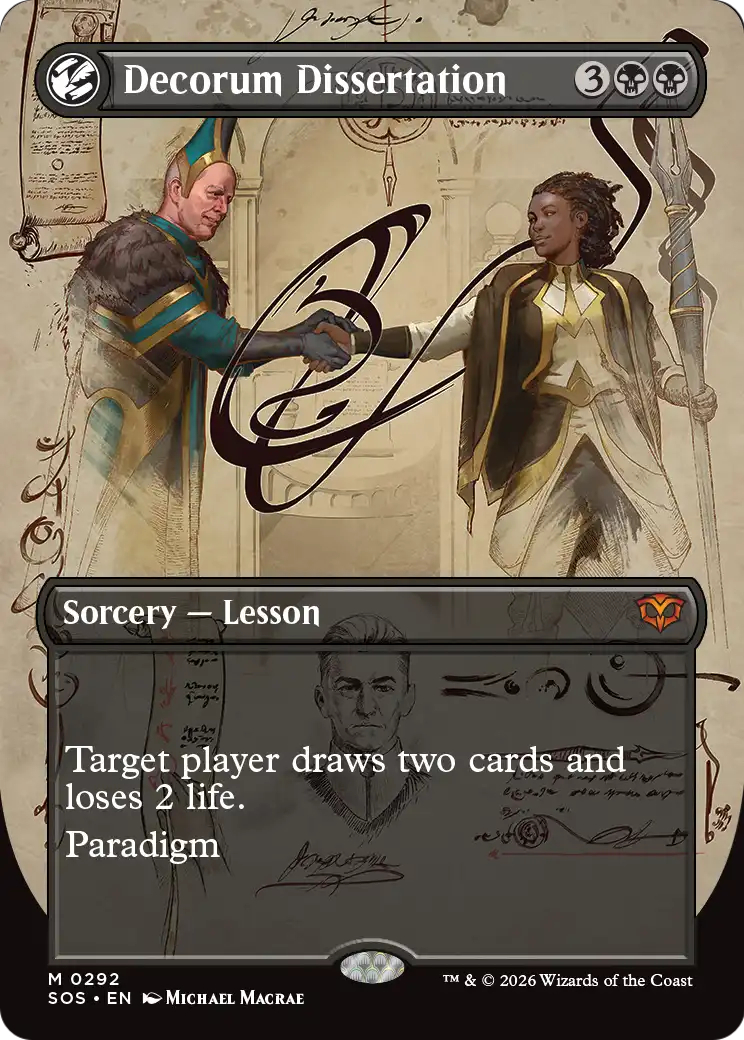 Decorum Dissertation - (SOS) #292 (Foil/Borderless)