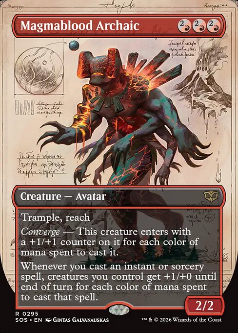 Magmablood Archaic - (SOS) #295 (Foil/Borderless)