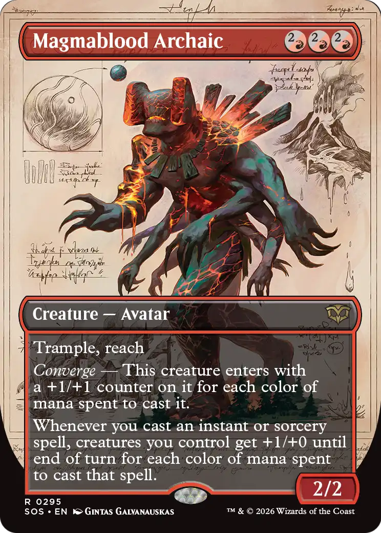 Magmablood Archaic - (SOS) #295 (Foil/Borderless)