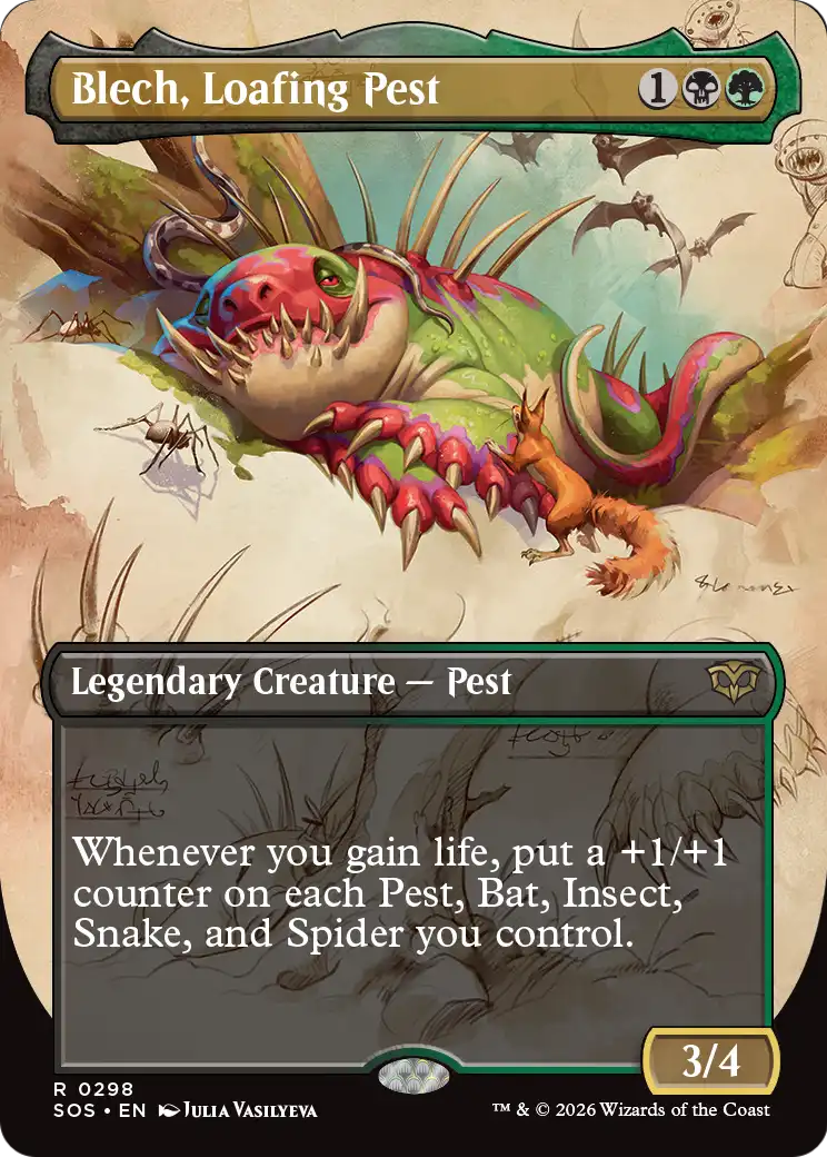 Blech, Loafing Pest - (SOS) #298 (Foil/Borderless)