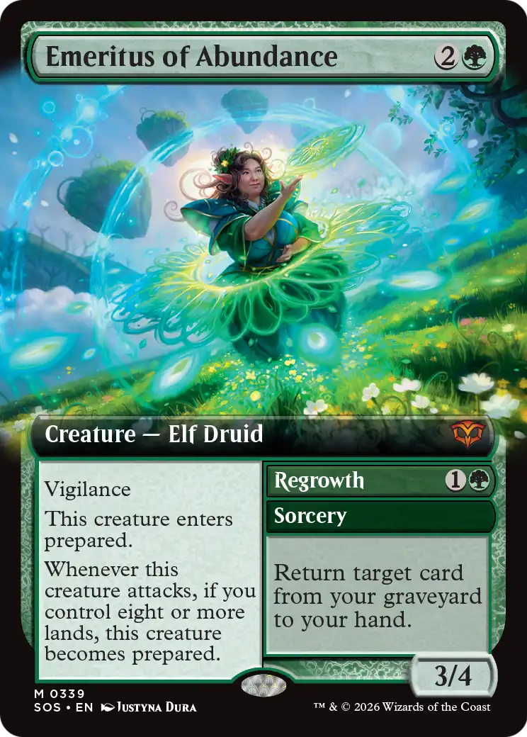 Emeritus of Abundance // Regrowth - (SOS) #339 (Foil)