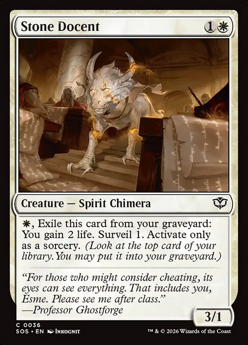 Stone Docent - (SOS) #36 (Foil)