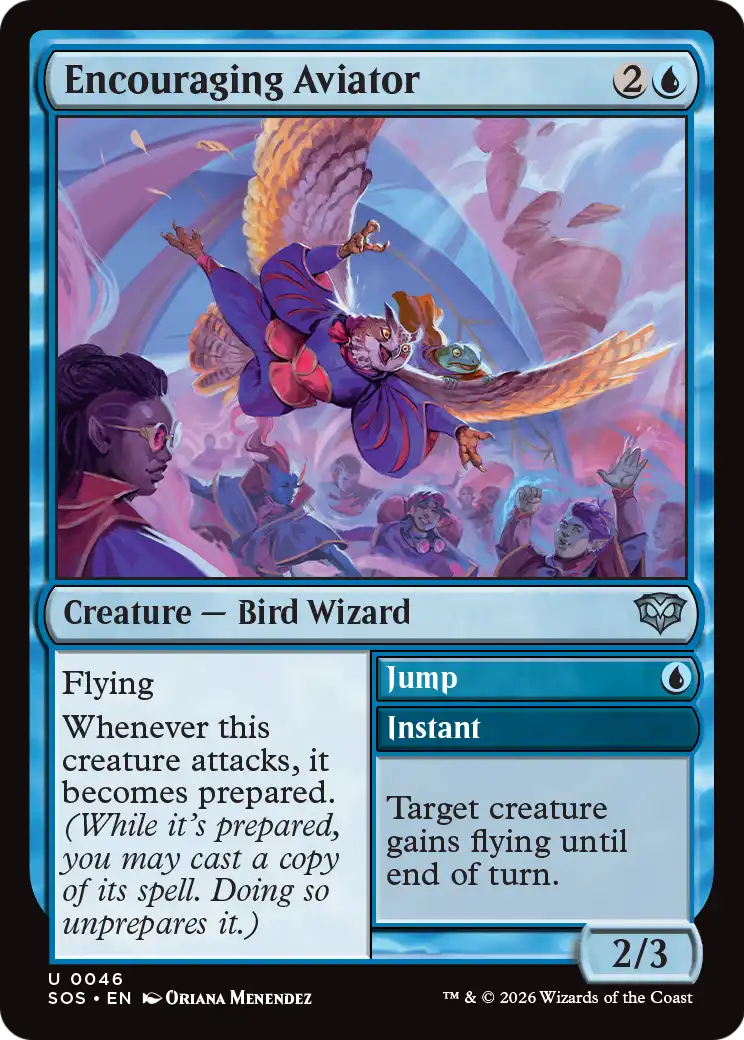 Encouraging Aviator // Jump - (SOS) #46 (Foil)