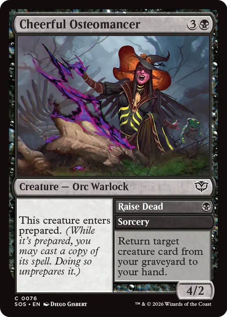 Cheerful Osteomancer // Raise Dead - (SOS) #76 (Foil)