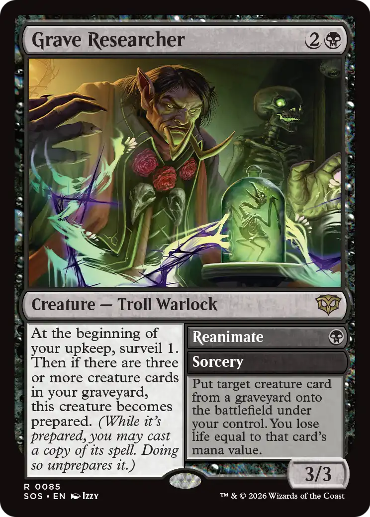 Grave Researcher // Reanimate - (SOS) #85 (Foil)