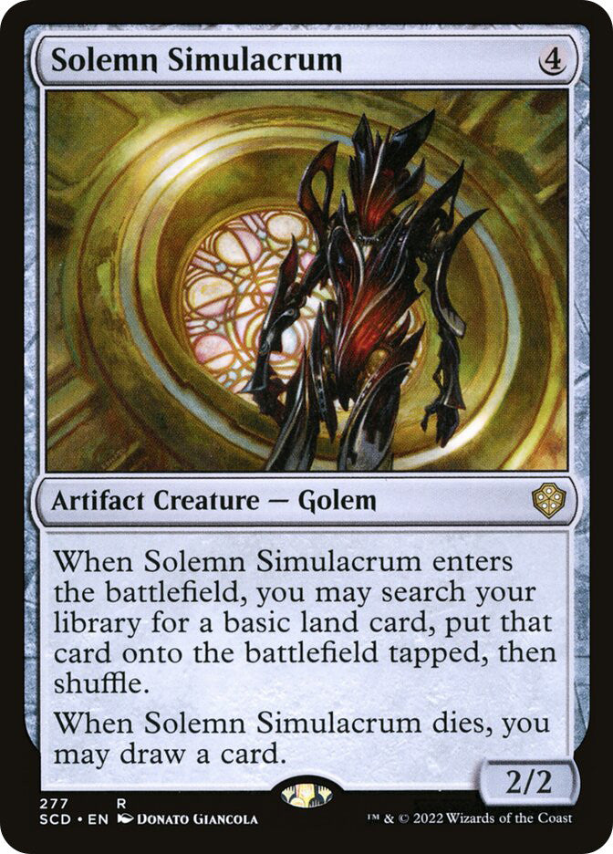 Solemn Simulacrum - Starter Commander Decks #277
