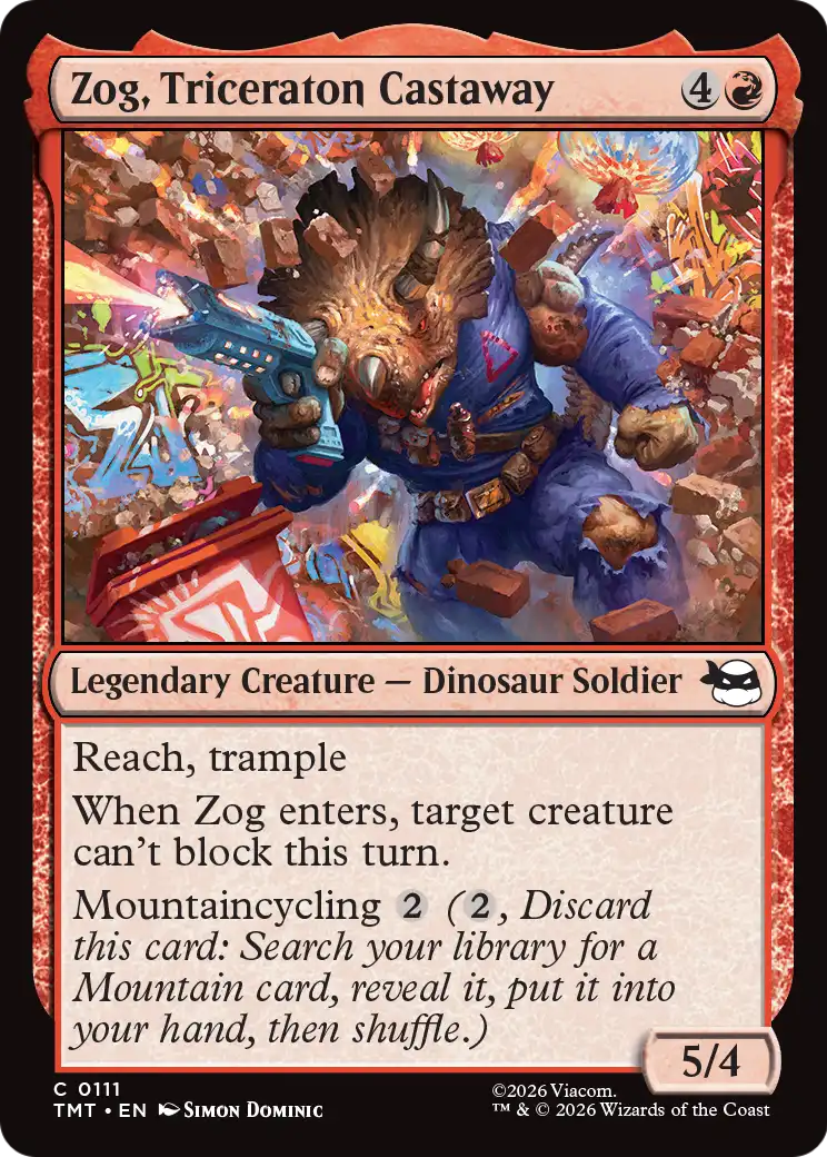 Zog, Triceraton Castaway - (TMT) #111