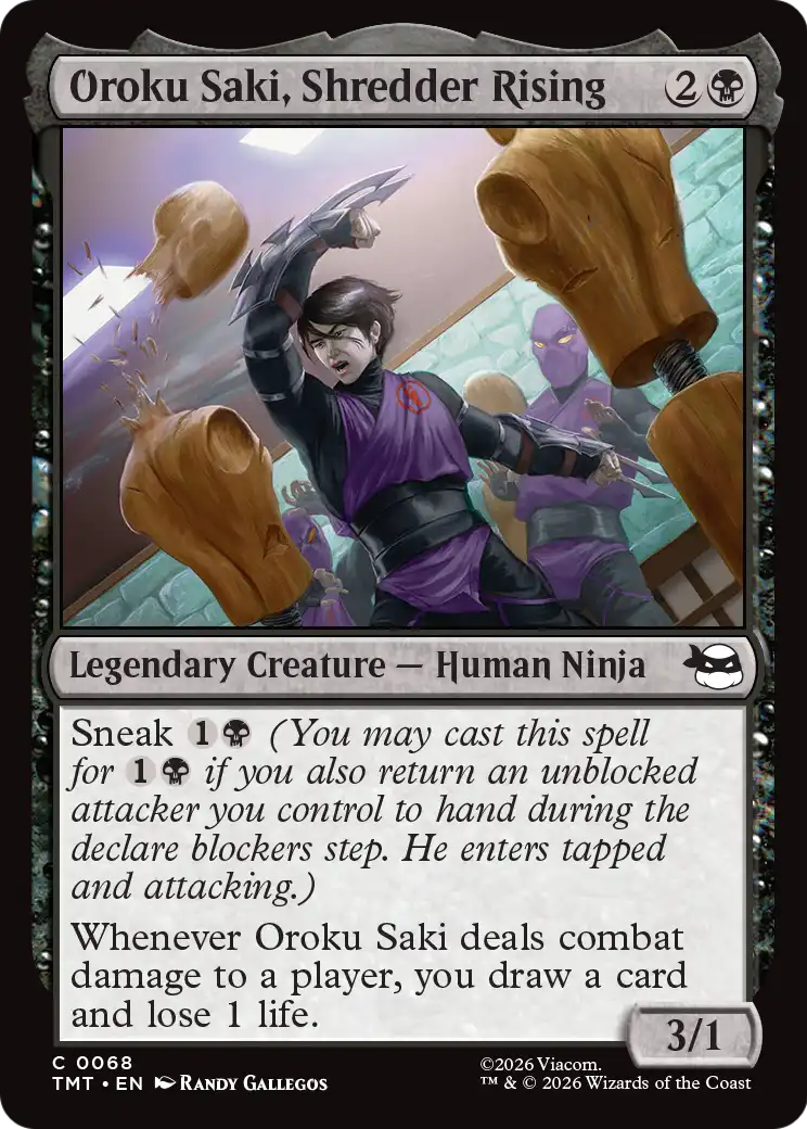 Oroku Saki, Shredder Rising - (TMT) #68 (Foil)