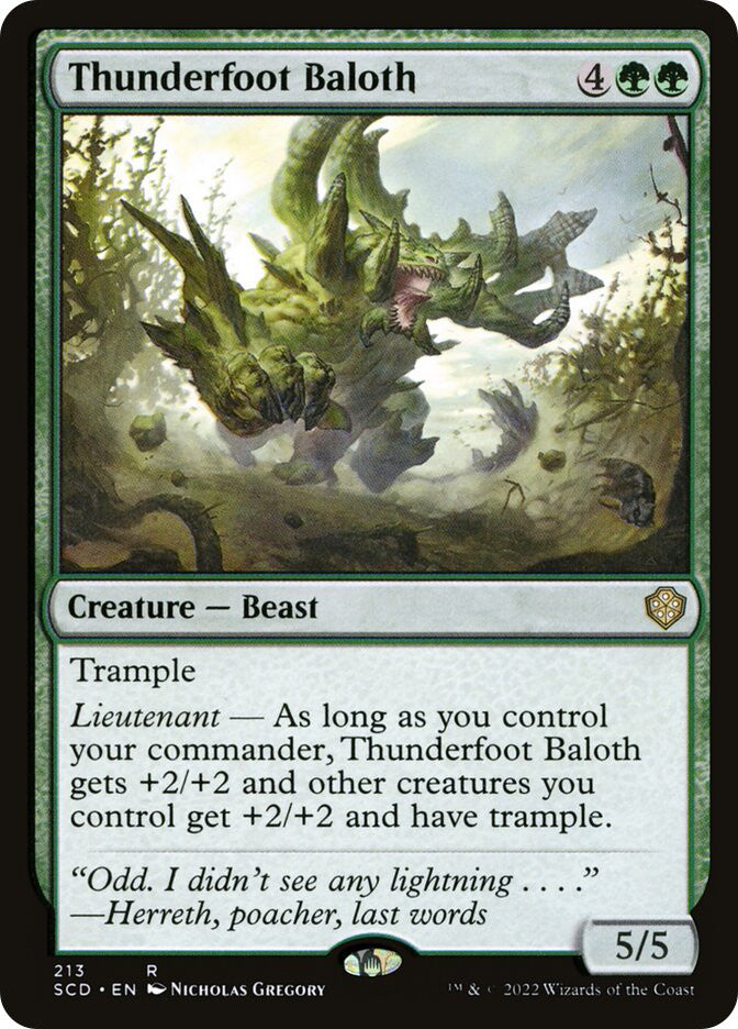 Thunderfoot Baloth - Starter Commander Decks (SCD) #213