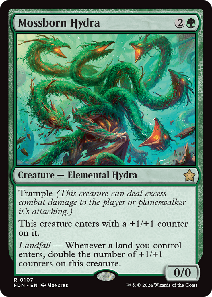 Mossborn Hydra - Foundations MTG card