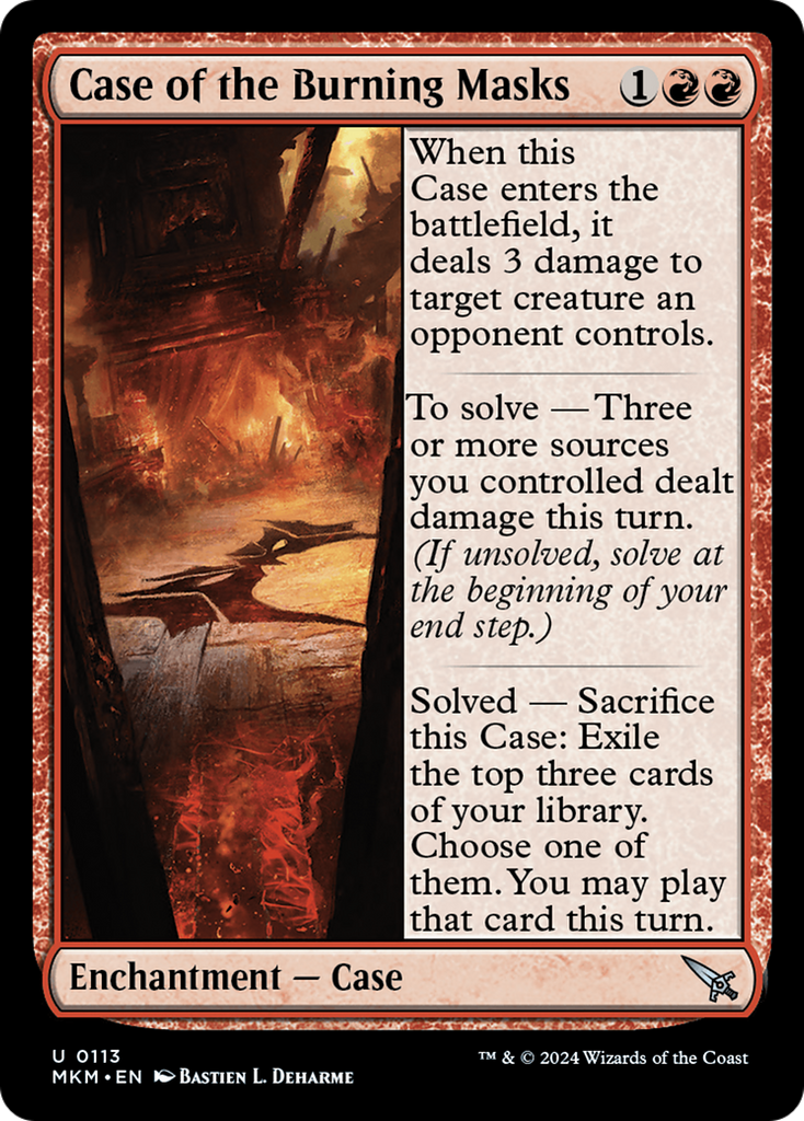 Case of the Burning Masks (MKM) #119