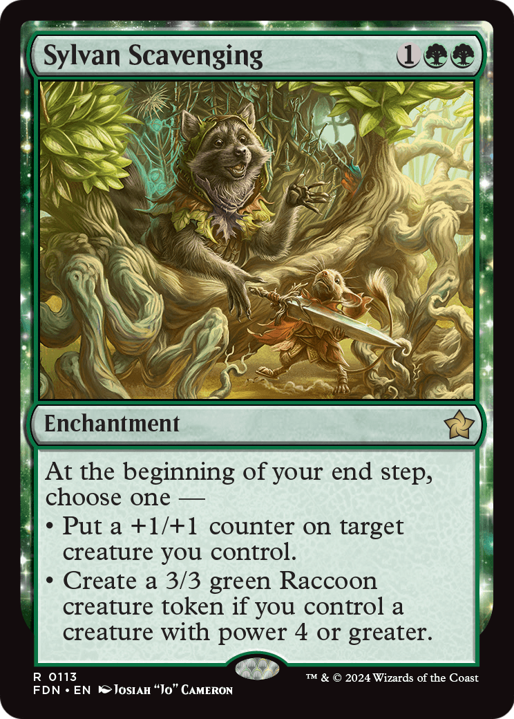 Sylvan Scavenging - Foundations MTG card