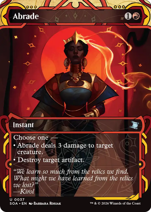 Abrade - Secrets of Strixhaven Mystical Archive (SOA) #37 Borderless