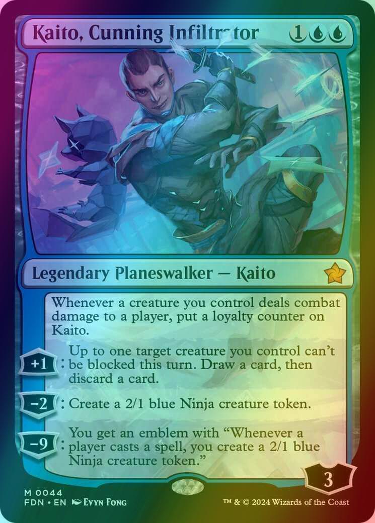 Kaito, Cunning Infiltrator - Foundations (FDN) #44 - Standard