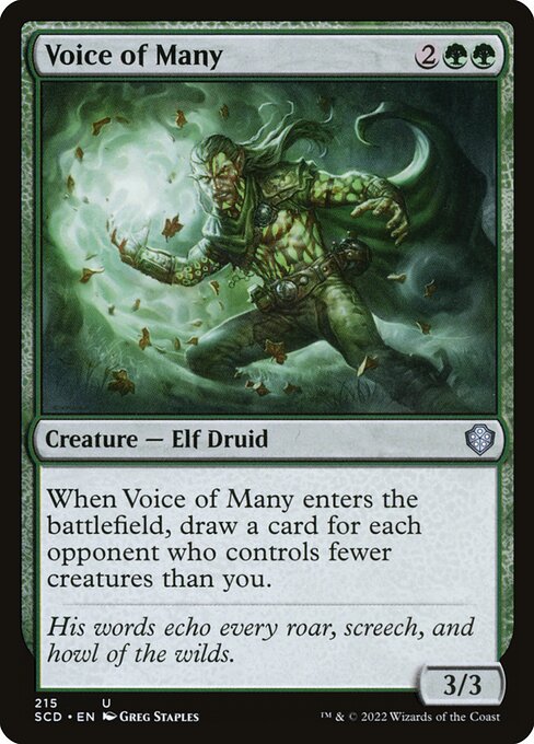 Voice of Many - Starter Commander Decks #215