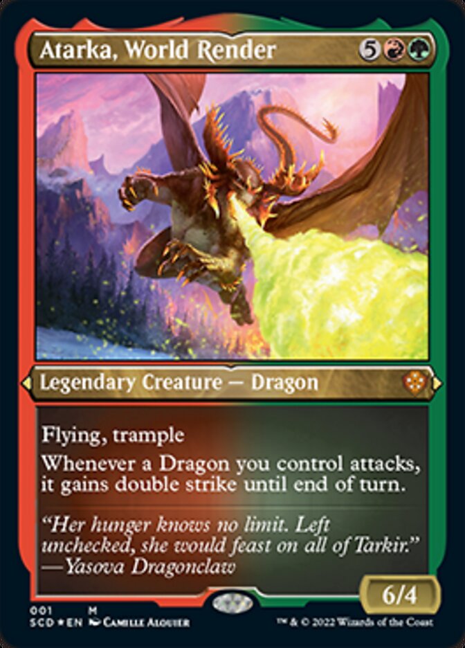 Atarka, World Render Foil Etched - Starter Commander Decks #1