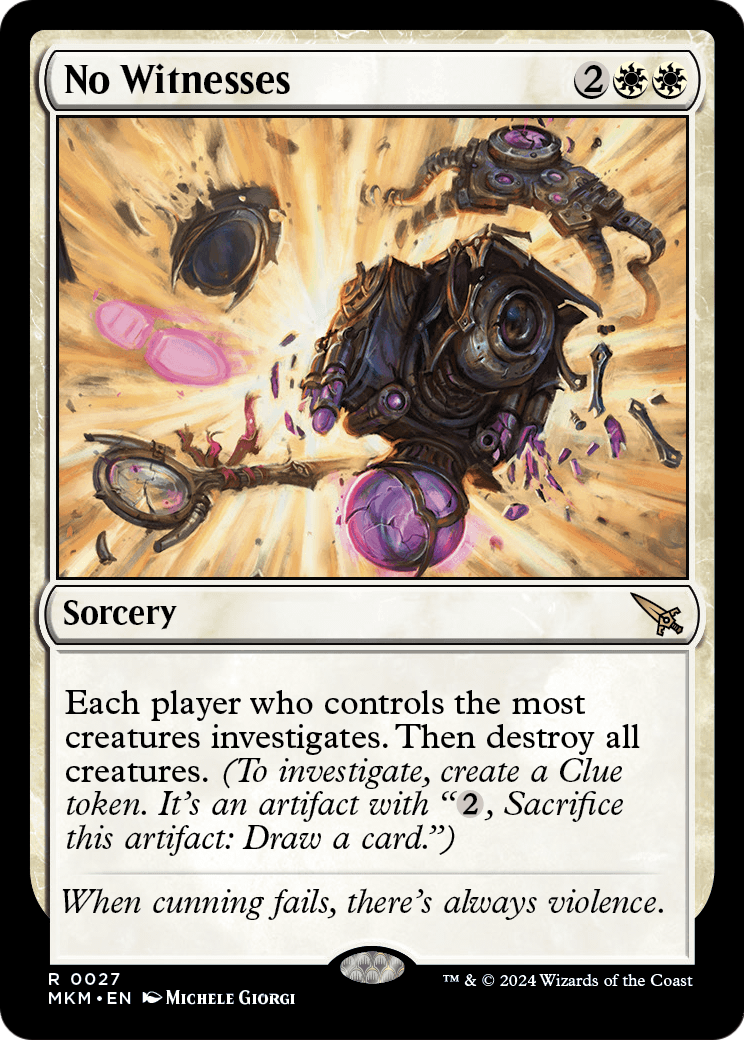 No Witnesses - Murders at Karlov Manor MTG card