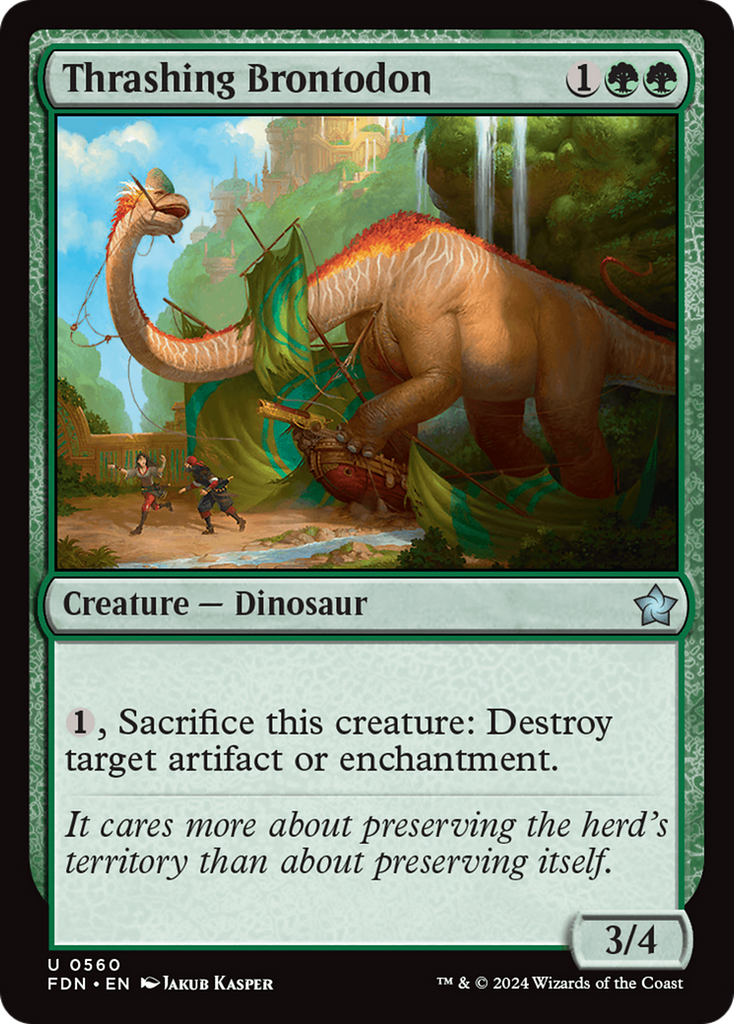 Thrashing Brontodon - Foundations #560