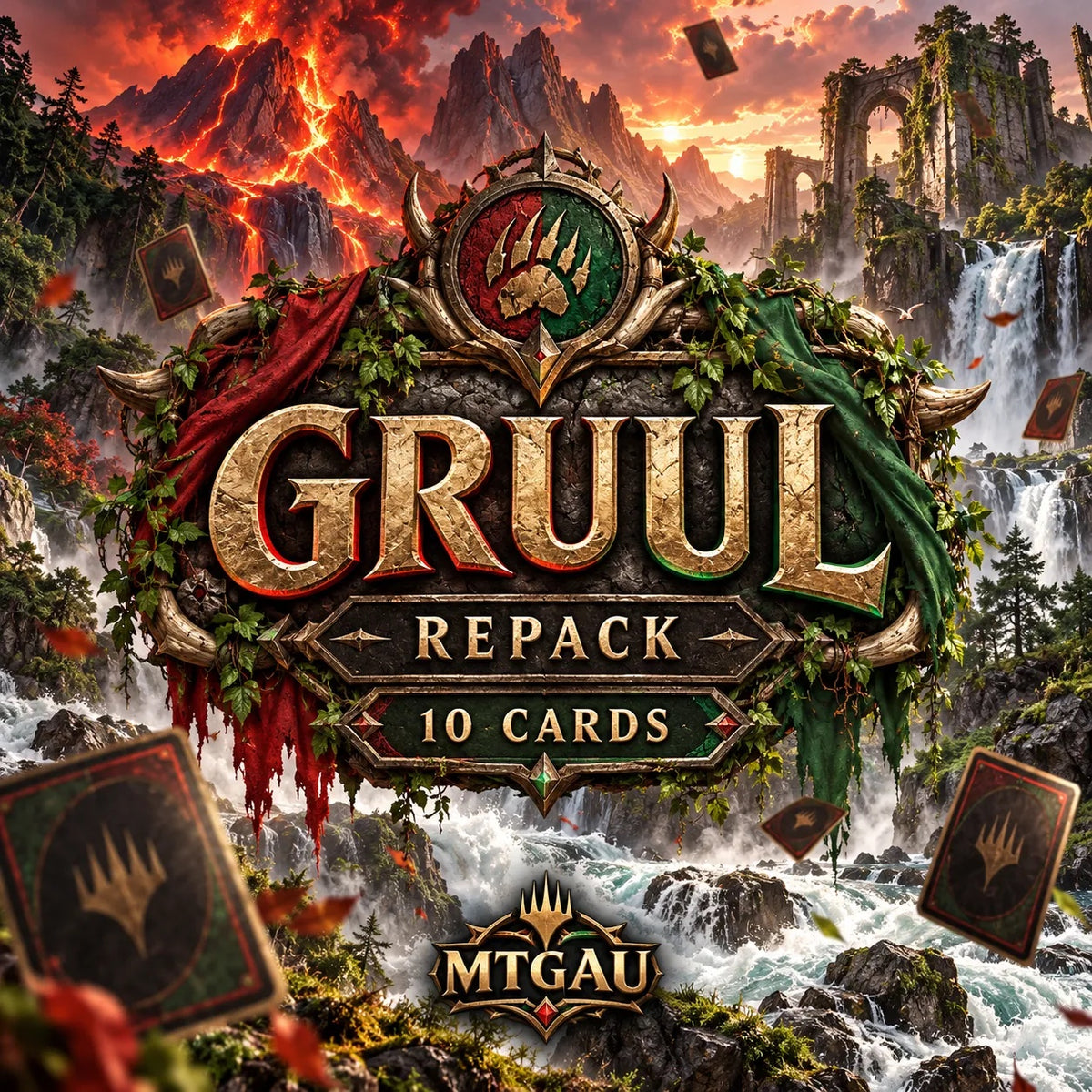 Gruul (Red-Green) Repack - 10 Cards